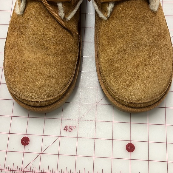 KOOLABURRA by UGG "Advay" Urban/Boho Chestnut Tan Suede Round Lace Up Boots 10 - Picture 16 of 16